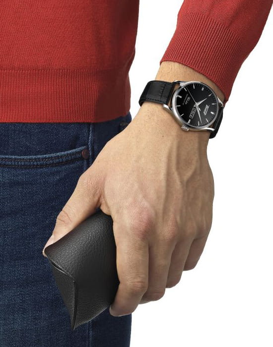 Tissot Tissot Heritage Visodate Powermatic 80 T118.430.16.051.00 Visodate, наручные мужские часы фото под углом